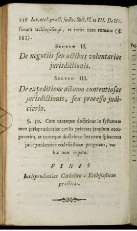 Sectio II - Sectio III.