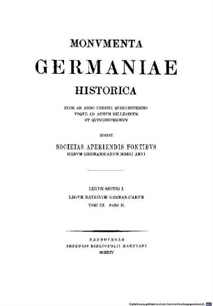 Monumenta Germaniae Historica : inde ab anno Christi quingentesimo usque ad annum millesimum et quingentesimum. 3,2, Lex Ribuaria