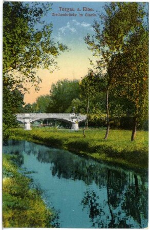 Torgau. Ziethenbrücke im Glacis