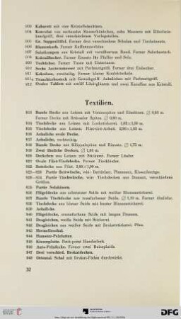 Textilien (Nr. 913-955)