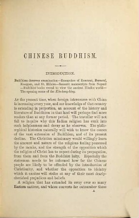 Chinese Buddhism: A Volume of Sketches, historical, descriptive, and critical