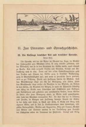 II. Zur Literatur- und Sprachgeschichte