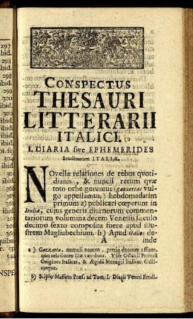 Conspectus thesauri litterarii italici.