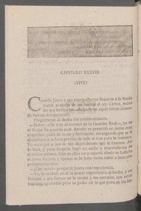 Capítulo XXXVIII - ¡Vive!