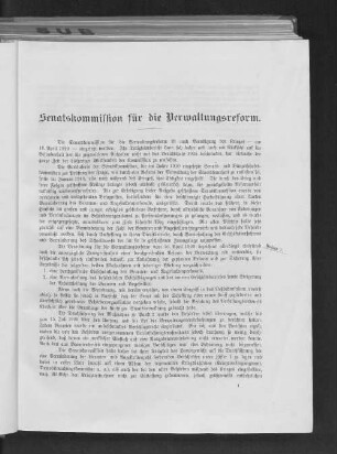 Senatskommission für die Verwaltungsreform.