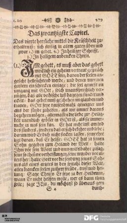 Das zwantzigste Capitel.