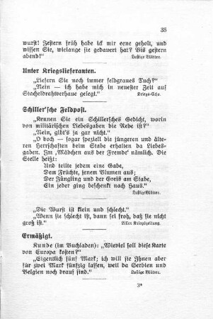 Schiller'sche Feldpost.