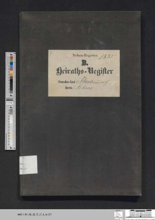 Heiratsregister Markendorf 1885