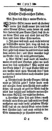 Anhang Etlicher Geist-reichen Lieder.