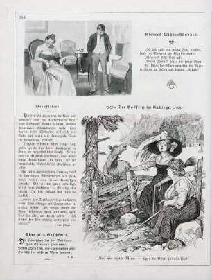 "Kleines Mißverständnis" "Der Backfisch im Gebirge"
