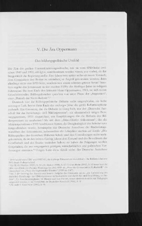 Das bildungspolitische Umfeld