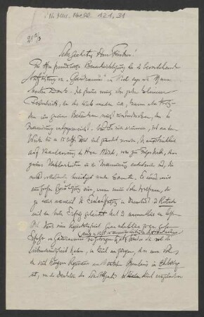 Brief an Otto Fürstner : 12.03.1921