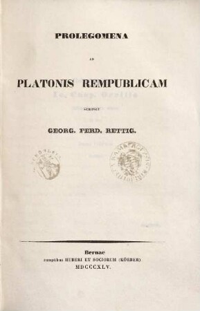 Prolegomena ad Platonis Rempublicam