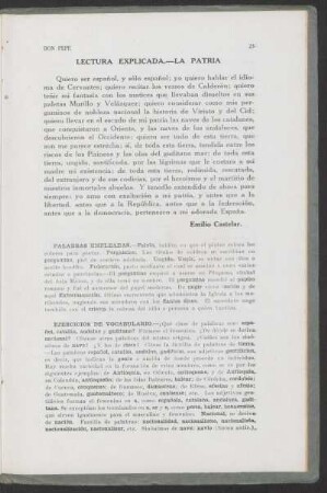 Ejercicios de vocabulario.