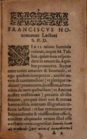 Francisci Hotomani Iurisconsulti clarissimi, Responsionum amicabilium Libri Duo : Cum rerum & verborum Indice copiosiss.