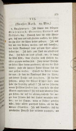 VII. (Großer Rath. 29. May) - XII. (Großer Rath. 3. Jun.)