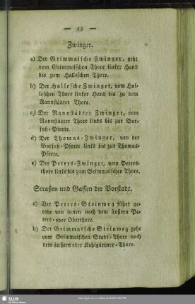 Straßen und Gassen der Vorstadt