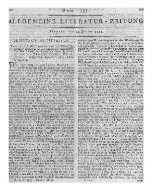 Auswahl interessanter prosaischer und poëtischer Aufsätze aus den Werken berühmter neuer Schriftsteller. Neuruppin: Kühn 1801