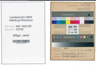 Entnazifizierung Jakob Stillger, geb. 18.11.1896 (Arbeiter)