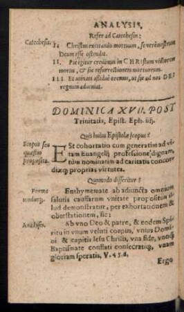 Dominica XVII. Post Trinitatis ...