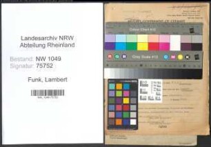 Entnazifizierung Lambert Funk , geb. 18.10.1893 (Lohnbuchhalter)