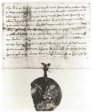 Landgraf Albert von Thüringen bestätigt die Lehensreichung seines Vaters, Markgraf Heinrich von Meißen über die Burg Frauenstein (Castrum Vrowenstein) an die Ritter Heinrich und Johannes "de Serico"