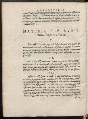 Materia Seu Subiectum seu pars affecta.
