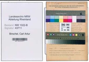 Entnazifizierung Carl Artur Birschel , geb. 20.08.1906 (Kaufmaennischer Angestellter)