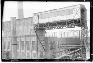 Brücke von Bau Me 3 Dampfkesselhaus nach Bau Me 103 Dampfkesselhaus, Me 501, 502 Gasbehälter
