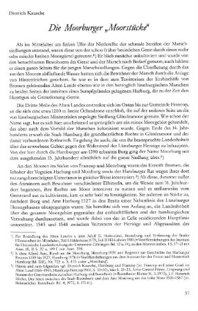 Die Moorburger "Moorstücke"