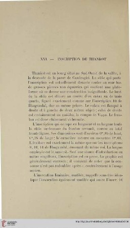 XVI. Inscription de Thankot