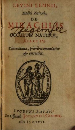 De occultis naturae miraculis : libri IV