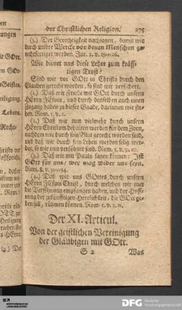 Der XI.-XX. Articul.