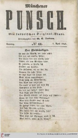 No. 11 (9. April 1848)
