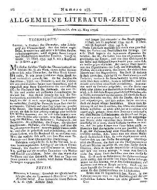 Imhof, M.: Grundriß der öffentlichen Vorlesungen über die Experimental-Naturlehre. T. 1-2. München: Lentner 1794-95