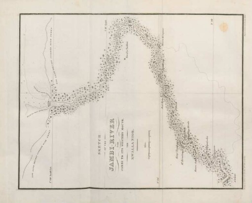 Sketch of the Jambi-River from Jambi to its western mouth, ...
