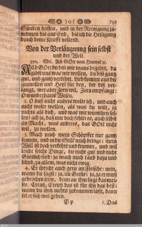 Von der Verläugnung sein selbst und der Welt.