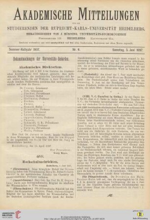 Nr. 6 (5. Juni 1897)