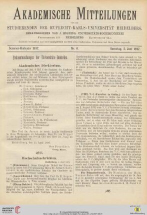 Nr. 6 (5. Juni 1897)