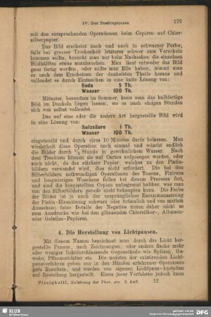 4. Die Herstellung von Lichtpausen.