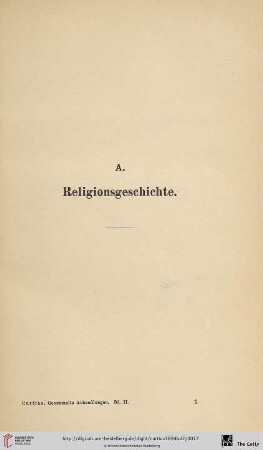 A. Religionsgeschichte