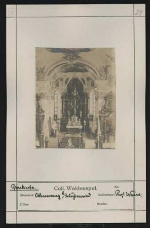 Pfarrkirche (Inneres) Standort: Otterswang bei Schussenried