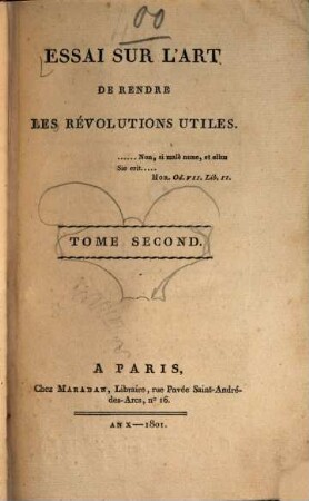 Essai sur l'art de rendre les revolutions utiles, 2