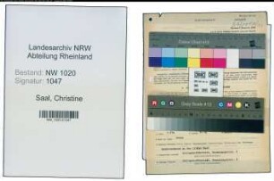 Entnazifizierung Christine Saal , geb. 02.06.1895 (Gastwirtin)