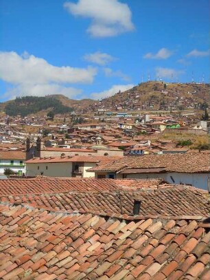 Stadtübersicht von Cusco : Stadtübersicht von Cusco, aufgenommen am 28. August 2011