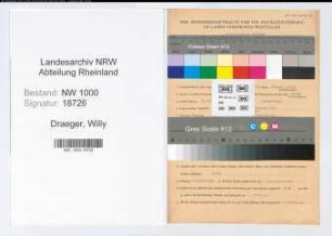Entnazifizierung Willy Draeger, geb. 26.04.1901 (Postinspektor)