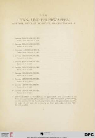 1. Tag (Nr. 1-148)