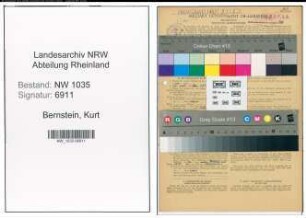 Entnazifizierung Kurt Bernstein , geb. 17.04.1896 (Kaufmaennischer Angestellter)