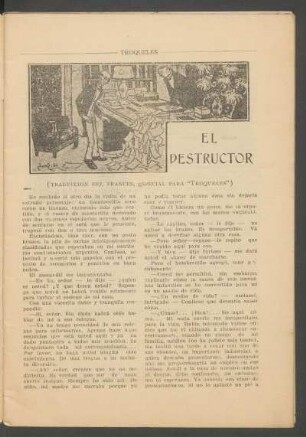 El destructor : (Traducción del francés, especial para "Troqueles")