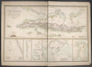 Karte von der Insel Sumatra : S[eine]r Hochwohlgeboren, dem Königl. Preüss. General Consul für die Vereinigten Königreiche Grossbritannien und Ireland Herrn B. Hebeler in London widmet dieses Atlass-Blatt als Zeichen der Hochachtung und Dankbarkeit H. Berghaus